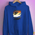 Bear Pride Flag Ripped Reveal Hoodie - Royal Blue